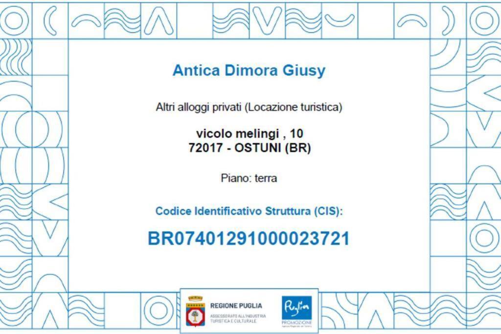 Antica Dimora Giusy Villa Ostuni Eksteriør billede